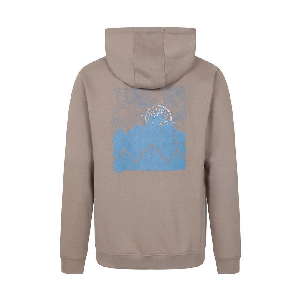 Mountain Warehouse Mens Graphic Textured Full Zip Hoodie