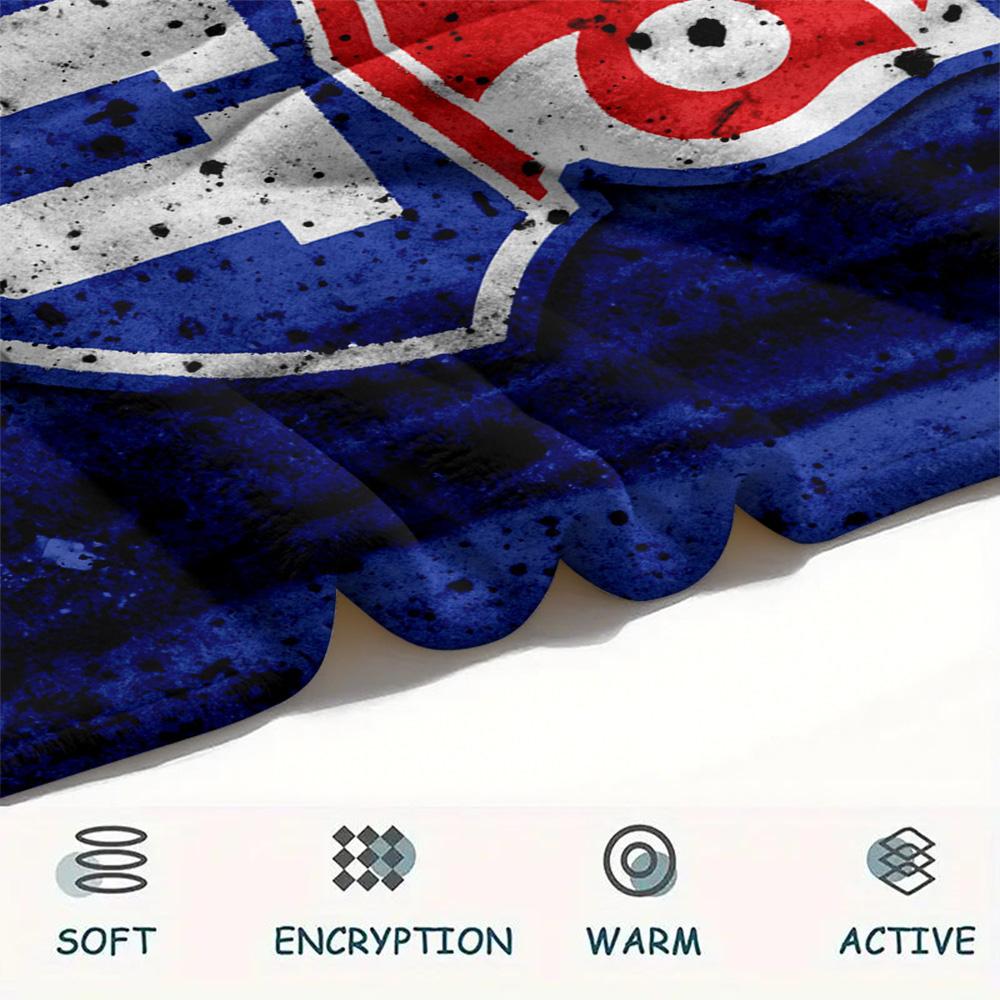 Universidad de Chile Football Club Print Flannel Blanket, High quality Comfortable for All Seasons, Home Decor, Warmth and Comfort