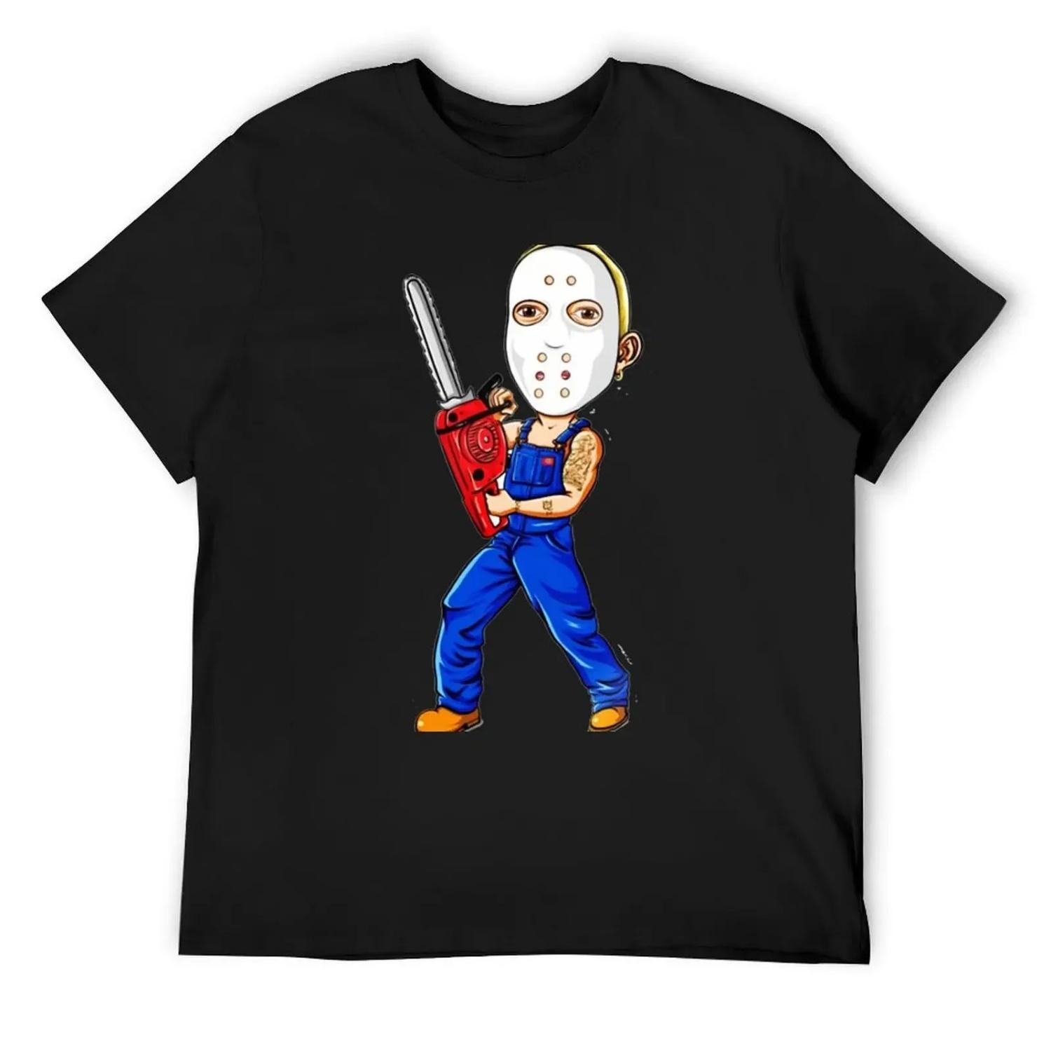 

Eminem Chainsaw T-Shirt sweat football t shirt funny meme t-shirts plus size tops mens tall t shirts XXXXXL чорний