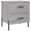 Maison Exclusive - Table de chevet sonoma gris 40x35x47,5 cm bois d’ingénierie