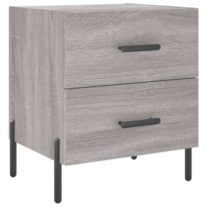 Maison Exclusive - Table de chevet sonoma gris 40x35x47,5 cm bois d’ingénierie