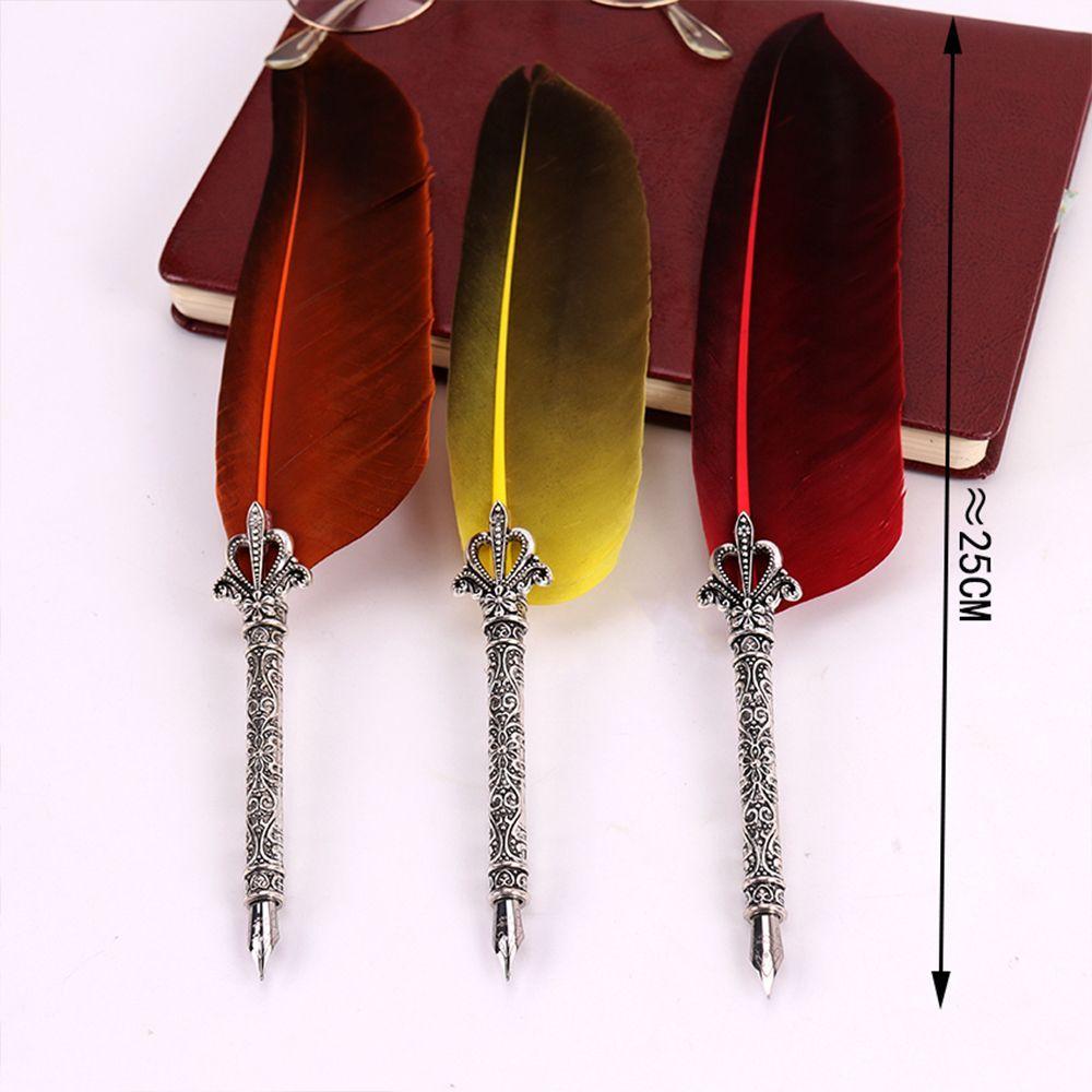 Vintage Geschnitzte Schräge Tauchfedern Schreibset Feder Ausgefallen Kielspitze Füllfederhalter Kalligraphie