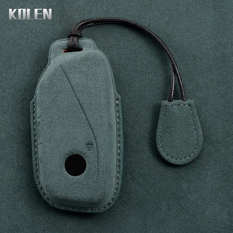 Leather Car Remote Key Case Cover Shell For Bmw 7 Series I7 X7 Ix Lci X1 U11 G70 G09 G21 F40 M3 M4 Xm U06 G81 Ix3 Accessories