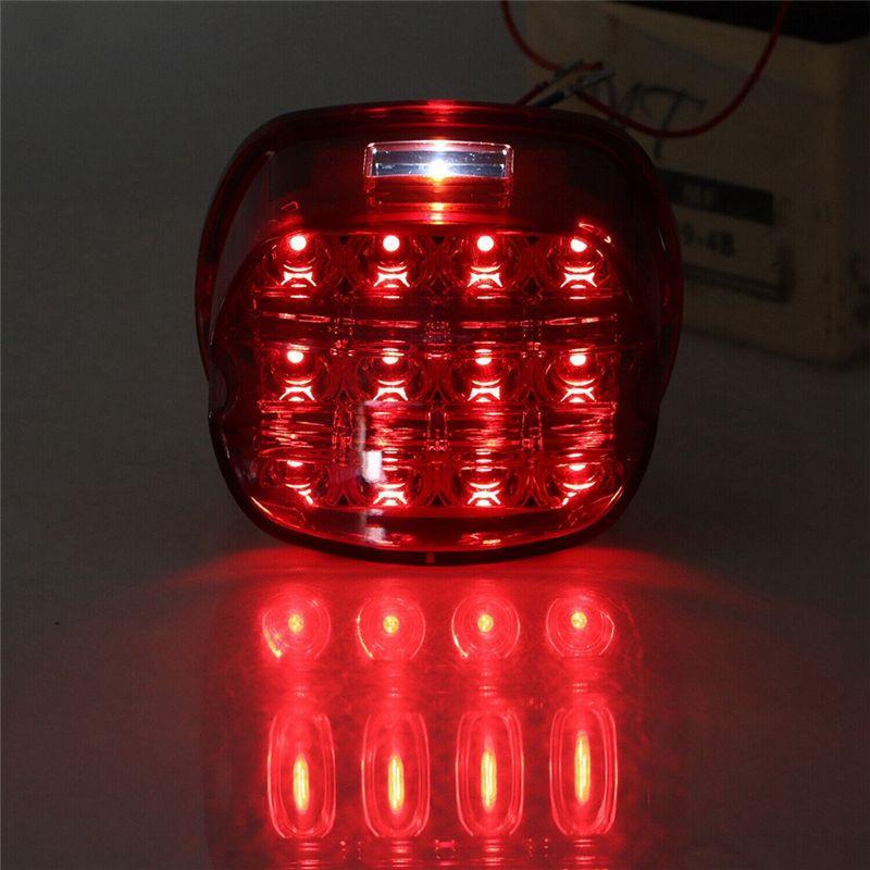NEW-Red Lens LED Brake Tail Light Replacement Parts Accessories For Electra Glide Fatboy Ultra Limited Dyna