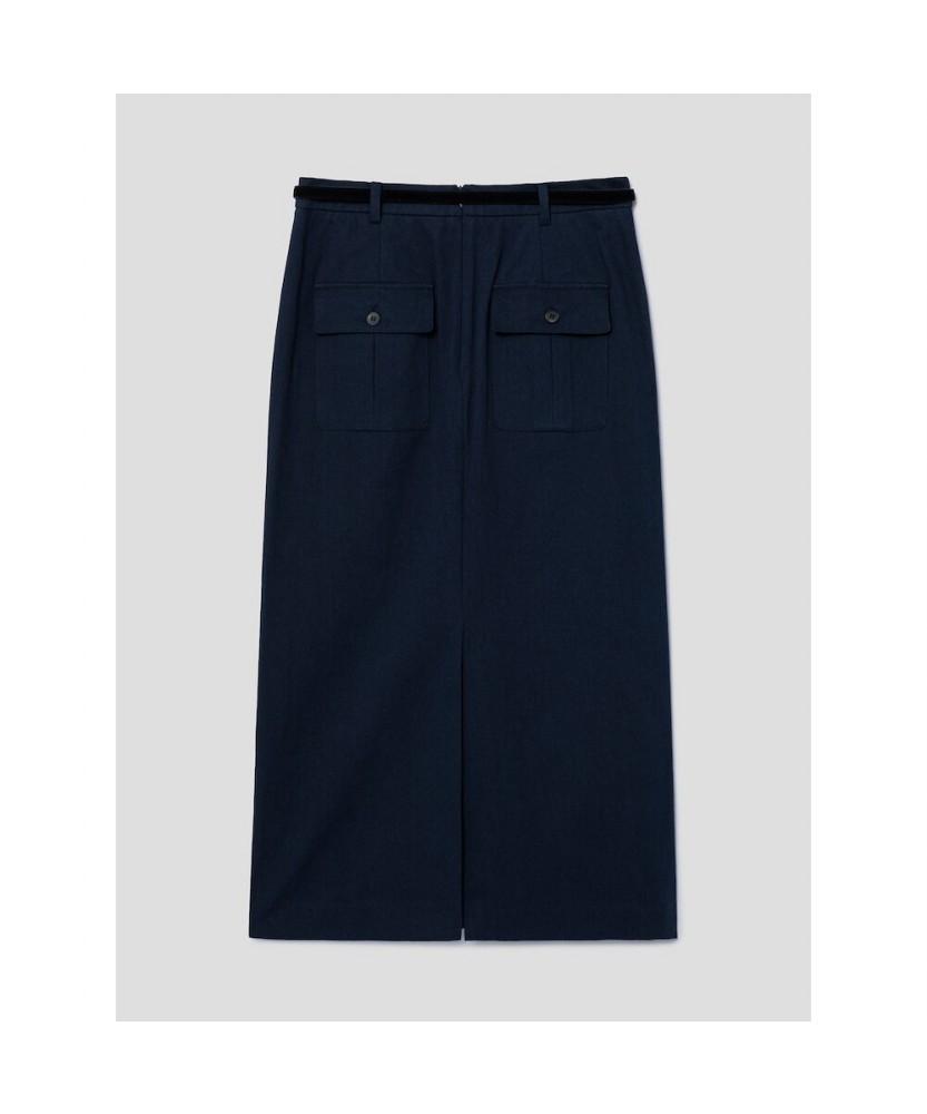 8SECONDS Cotton Twill Out-Pocket Skirt Navy