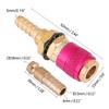 Water Cooled & Gas Adapter Quick Hose Connector Fitting For MIG TIG Welder Torch(Red)