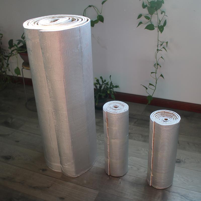 1 Roll 50*200cm Aluminum Foil Cotton Car Thermal Insulation Film Car Truck Thermal Insulation Muffler Pad Fire Protection Foam