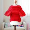 Pet Bowknot Sweater - New Year Dog & Cat Apparel
