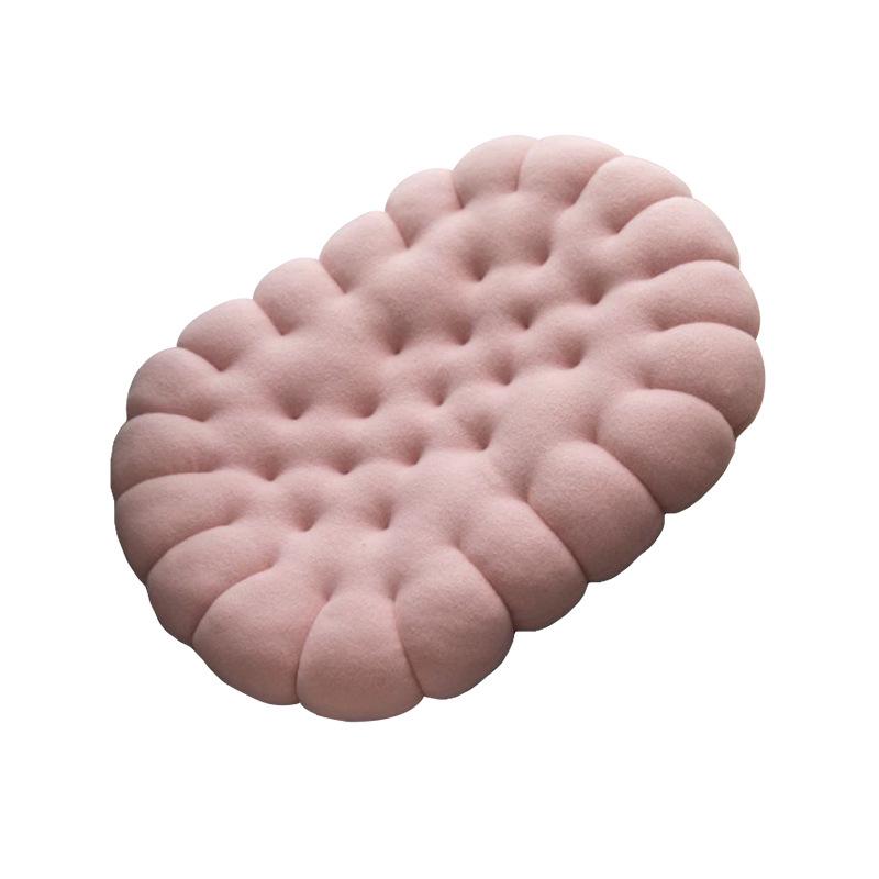 Japanese Handmade Irregular Cookie-Shaped Cushion - Creative Thickened Seat for Students and Home