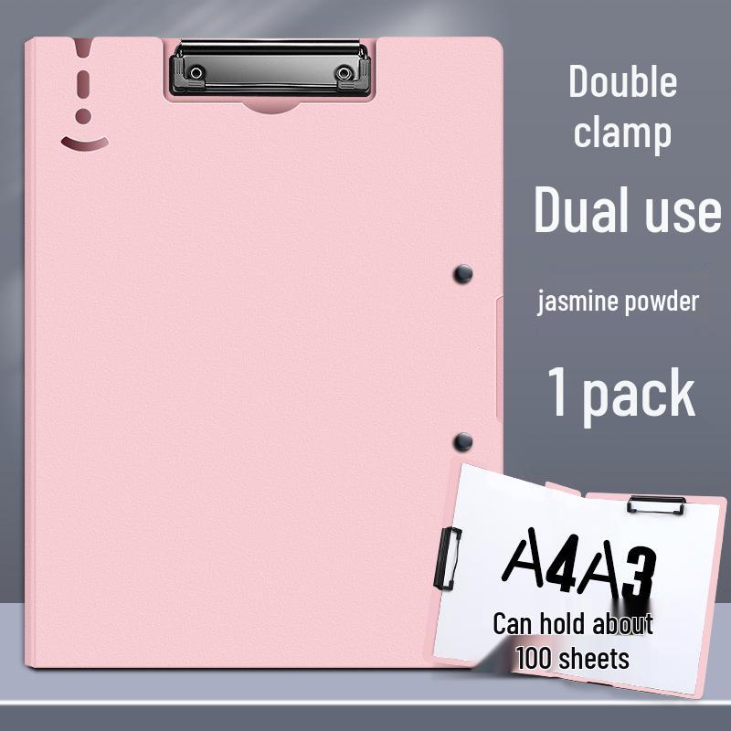Thick A4 Clipboard with Double Clips and Loose-leaf Holder for Office Use