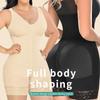 Plus Size Hook-and-Eye Tummy Control Butt-Lifting Crotchless Bodysuit – Strong Compression Waist Trainer