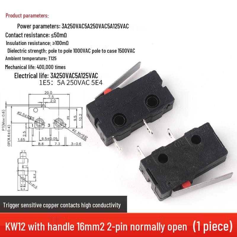 

Мікроточковий кнопковий перемикач скидання KW7-0/1/2/3, серія KW11