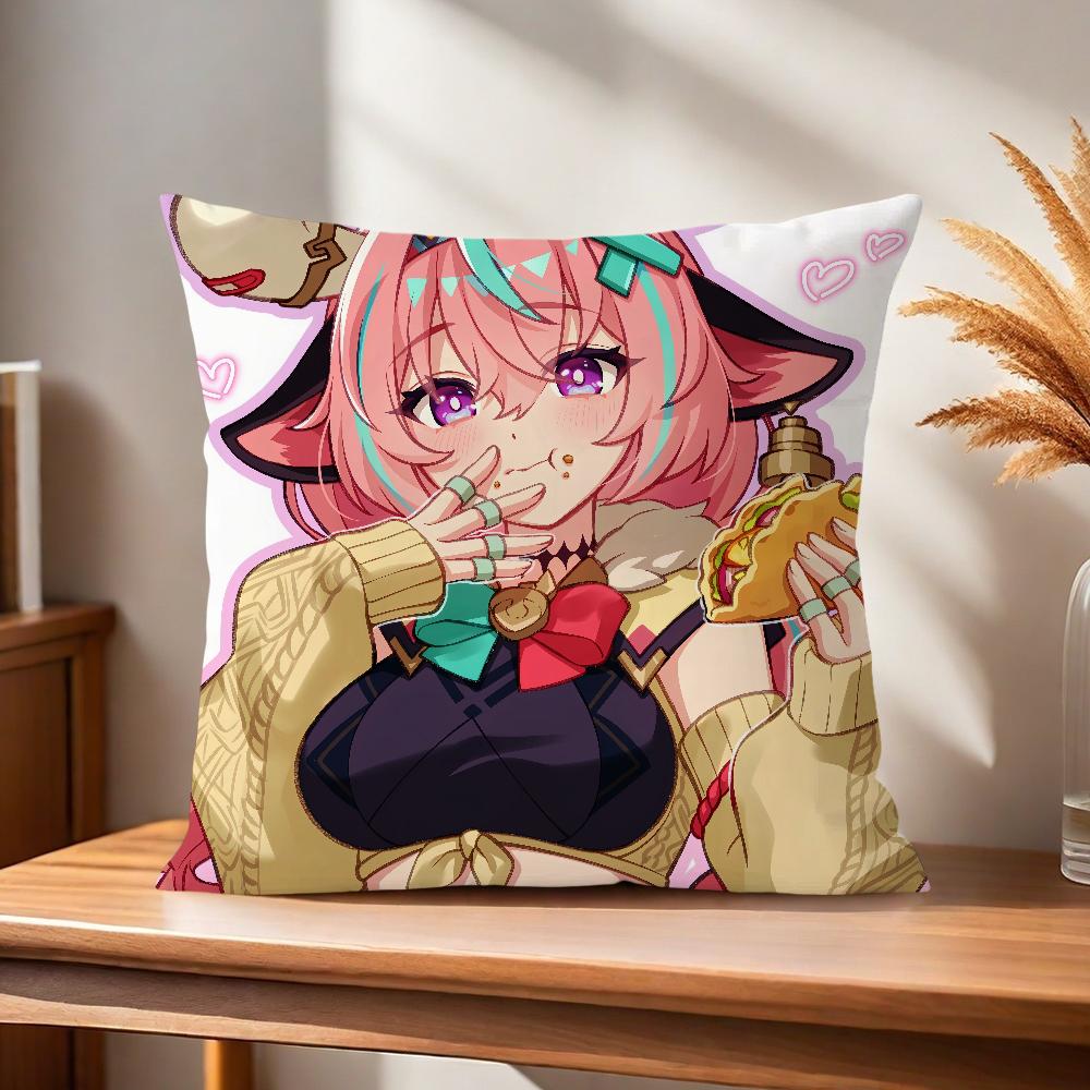 Genshin Bequemes weiches Kissen Impact Spiel Hülle varesa für Sofa Wohnzimmer Homeoffice Dekor und Kunst neue Schutzhüllen