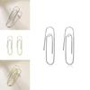 Trendy European Fashion U-shaped Pearl Earrings With Creative Unique Design