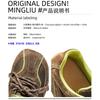 Kids Shoes Womens Casual Round-Toe Leather-Trimmed Dad Sneakers With Rubber Sole Mesh Lining