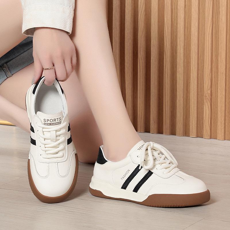 

Повседневная обувь Retro Dexun для женщин, новая женская обувь на весну и осень, универсальная спортивная обувь на шнуровке белого цвета 40