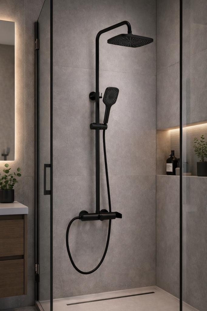 Deszczownica z baterią WEZER INX16B-20-BLACK