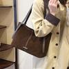 2025 Drive New Retro Matte Flip Splicing Simple Ins Fashion Shoulder Underarm Bag Women's Bag