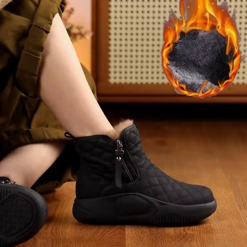 New Women's Casual Shoes Cotton-Padded Shoes with Velvet Women's Winter New Platform Snow Boots Women's Fashion Short Boots Women's