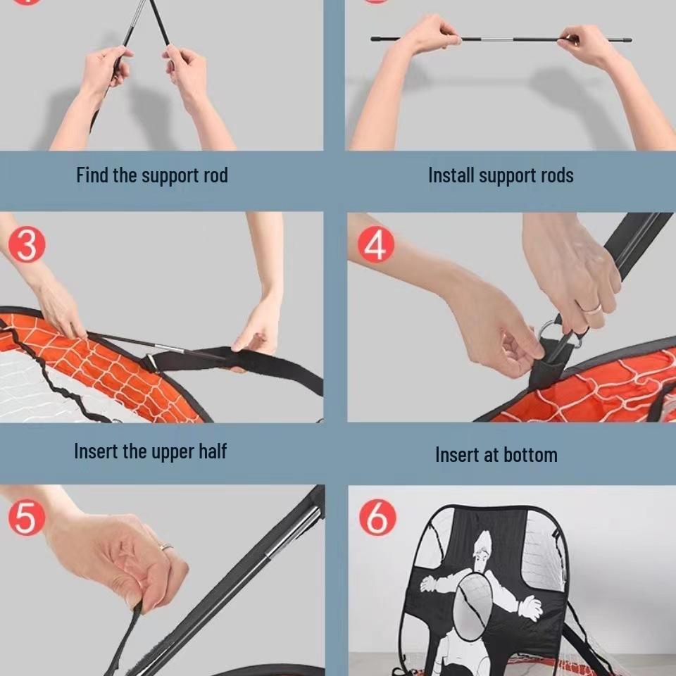 Skladacia detská futbalová bránka: Prenosná, Rýchlo-Otváracia, Vonkajšia Športová Hračka pre Hry Rodič-Dieťa