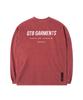 QT8 GARMENTS Oc Pigment Simple Long Sleeve (Red)