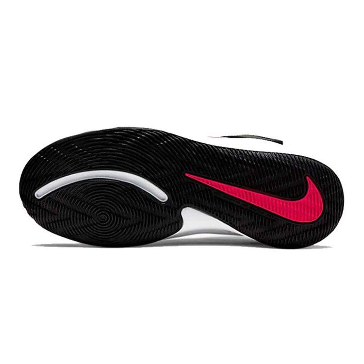 Nike Team Hustle D 9 FlyEase Mid Top Basketball Shoes Black Red Unisex BV2952-061