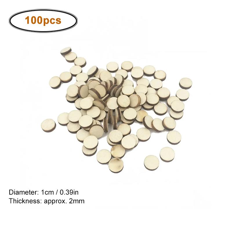 

1-10cm Unfinished Wood Slices, Natural Round Blanks Wood Circles Cutouts for Crafts DIY Art Crafts Painting Christmas Decoration