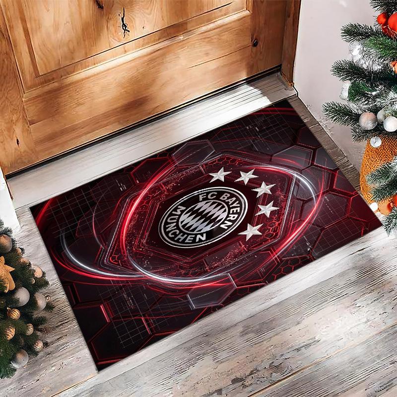 Bayern Munich Printed Flannel Area Rug Non Slip Soft Polyester Floor Carpet Indoor Decor Mat for Bedroom Living Room Sofa Game Room Home Decoration
