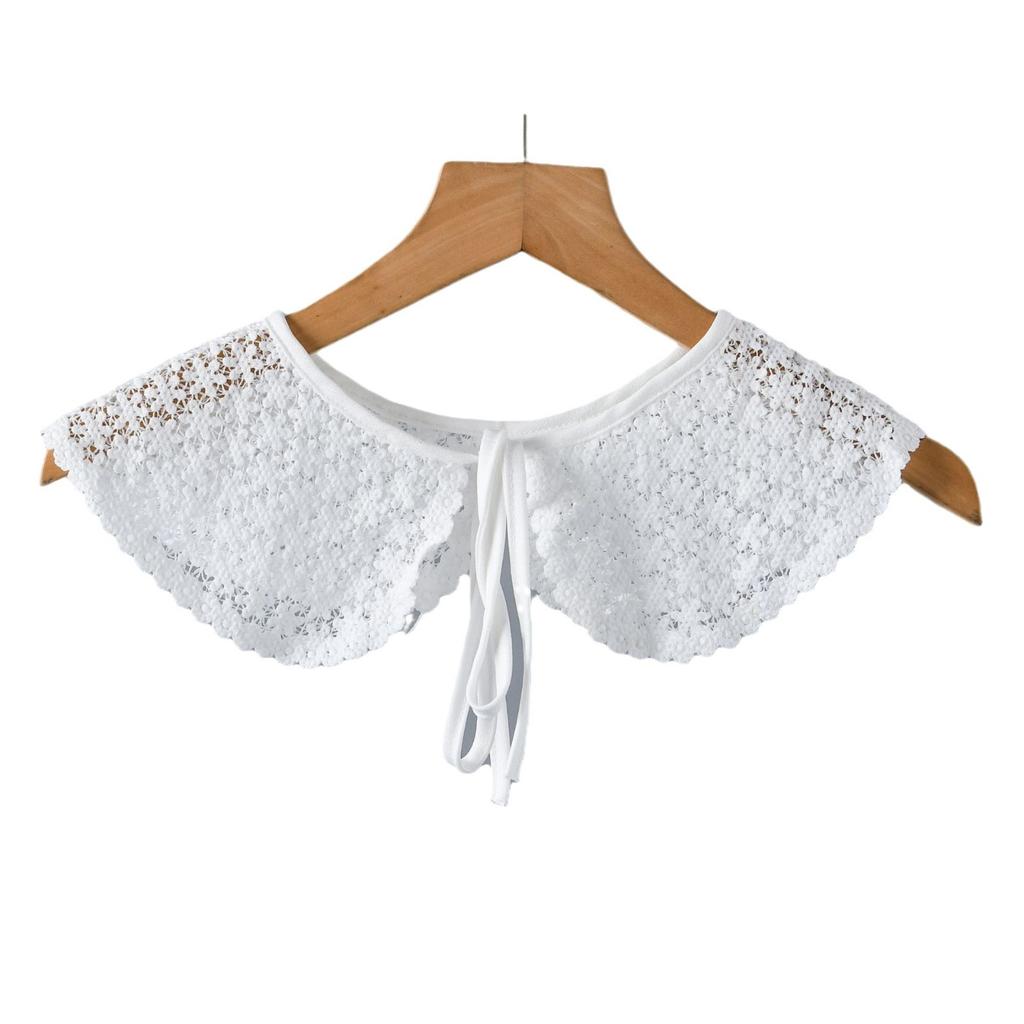 Cămăși Noi Broderie Guler Detașabil Șaluri pentru Femei Guler Dantelă Șal cu Șireturi Guler Șal Gulere False