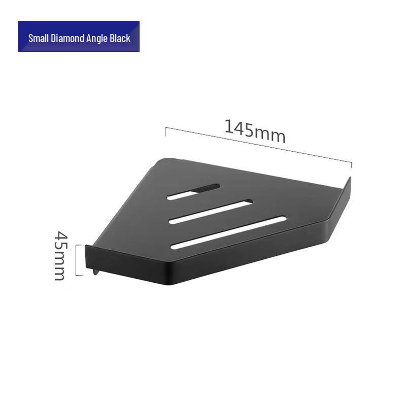 Lochfreie 304 Edelstahl Eckregal für Badezimmer und Hotel Wandmontierte Aufbewahrung