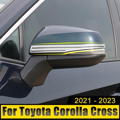 Dla Toyota Corolla Cross XG10 2024 2024 2024 Hybrydowa Samochodowa Listwa Ozdobna Pokrywa Boczna Lusterka Wstecznego Ze Stali Nierdzewnej Naklejki