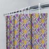 Bathroom Shower Curtain Floral Pattern Waterproof Fabric Liner Vintage Farmhouse Decor Modern Artistic Design Washable Home Text