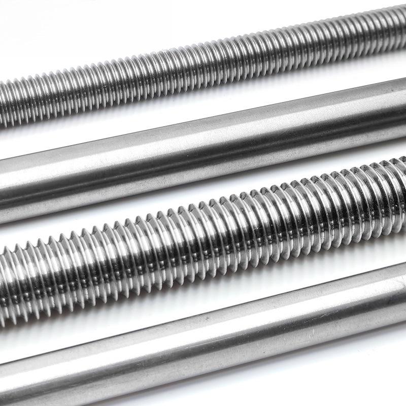 Pure Titanium TA2/TC4 Alloy Fully Threaded Rod, Round Bright Bar, 1 Meter