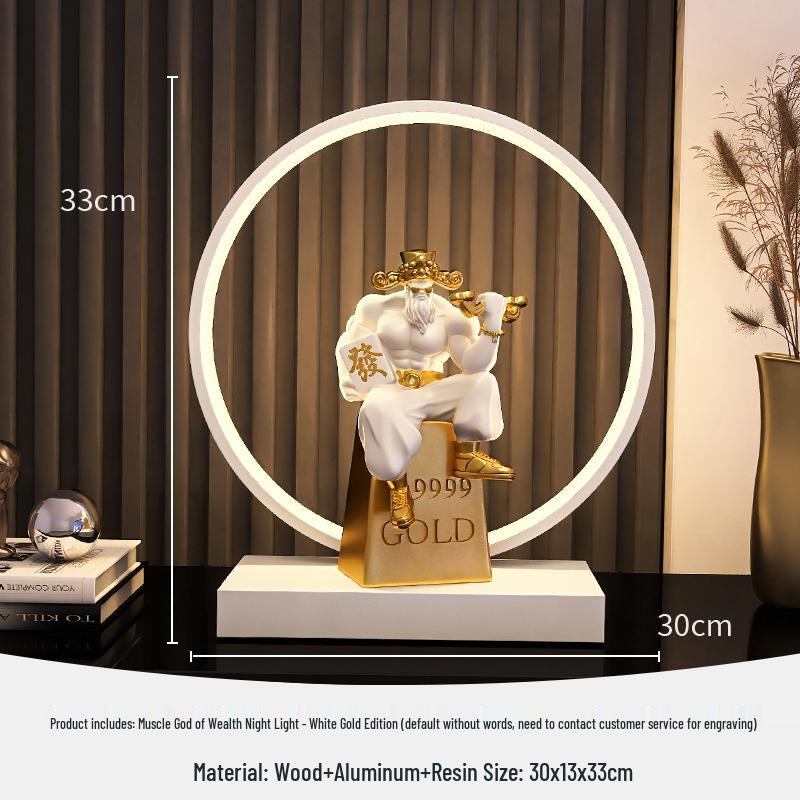 Muscle Grandpa Figurine: Gym-Themed Birthday Gift & Office Decor