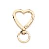 Love Heart Rotating Keychain Pendant - Heart-Shaped Zinc Alloy Handbag Accessory & Spring Ring Jewelry
