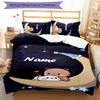 3pcs Custom Name Bubu Dudu Bedding Set Duvet Cover Closure Includes 1 Duvet Cover & 2 Pillowcases for All Seasons Bedroom Decor