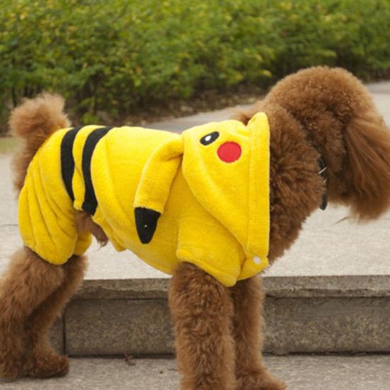 Cartoon Pikachu Halloween Pet Costume Dog Clothes Puppy T-shirt Vest Apparel