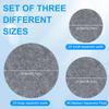 96 Pcs Felt Plate Dividers Set 3 Sizes Round Felt Plate Protectors Reusable Dish Storage Pads Multipurpose Soft Plate Separators