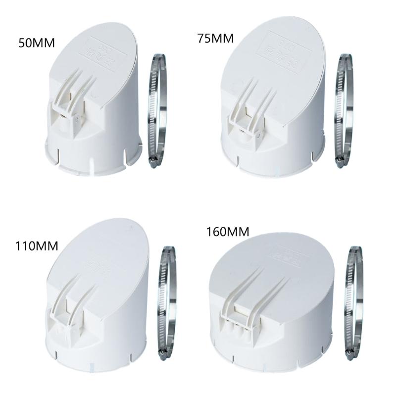 High Efficiency Drain Valves PVC Drainage Pipe Floor Drains Rain Pipe Cap Strainer Plug Outdoor Balcony Accessory