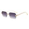 Xiaomi Women Rimless Square Sunglasses UV400 Gold Alloy Temples Multi Color Fashion Daily Shades