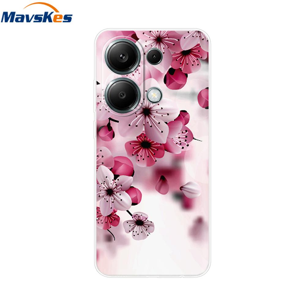 For Poco M6 Pro Case For Xiaomi Poco M6 Pro 4G Cover Fundas Coque Camera Protector Soft Silicone Phone Back Case For Poco M6 Pro