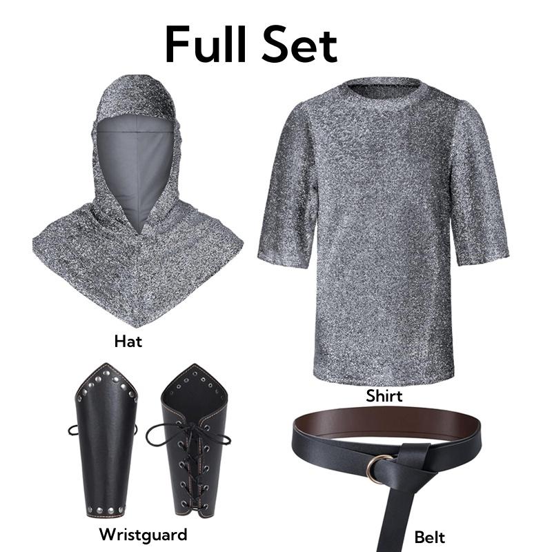 Medieval Knight Templar Cosplay Costume Shirt Medieval Renaissance Outfits Suit Movie Cosplay Vintage Retro Role Play Party
