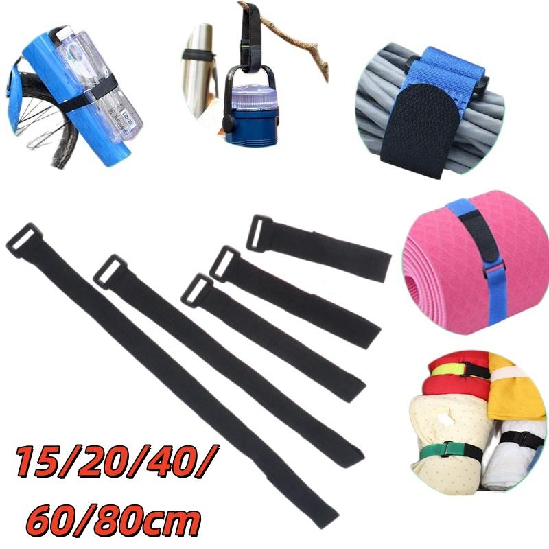 10Pcs Adjustable Nylon Zip Ties Heavy Duty Hook and Loop Fasteners Reusable Tie-downs for Home Travel Cable Organizing Storage