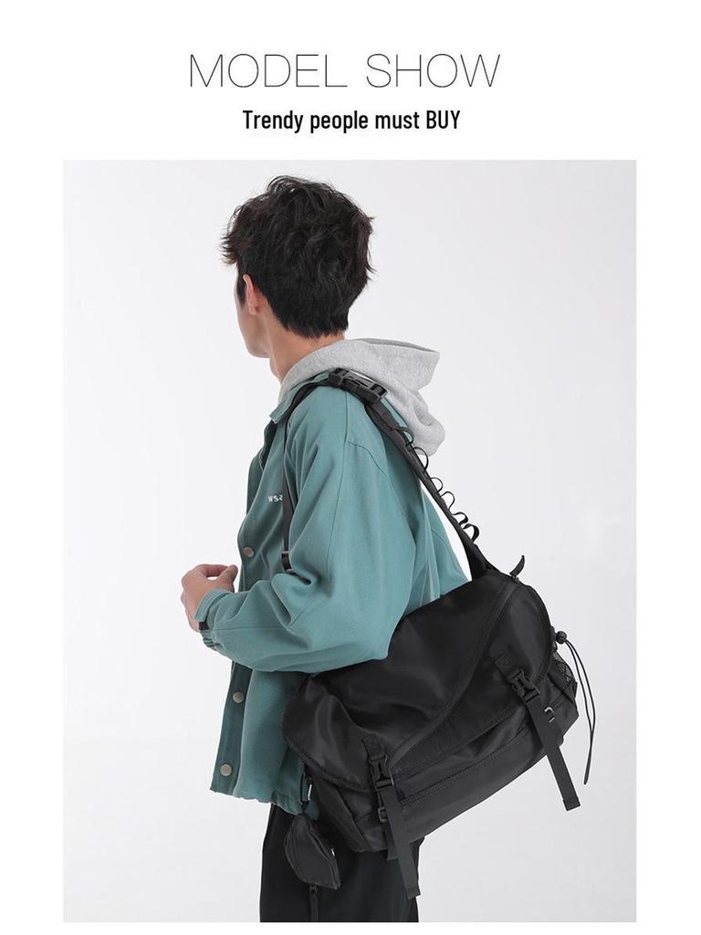 Herren Jugend Schultertasche Messenger Bag im japanischen Stil - Trendig, Große Kapazität für den Freizeitgebrauch