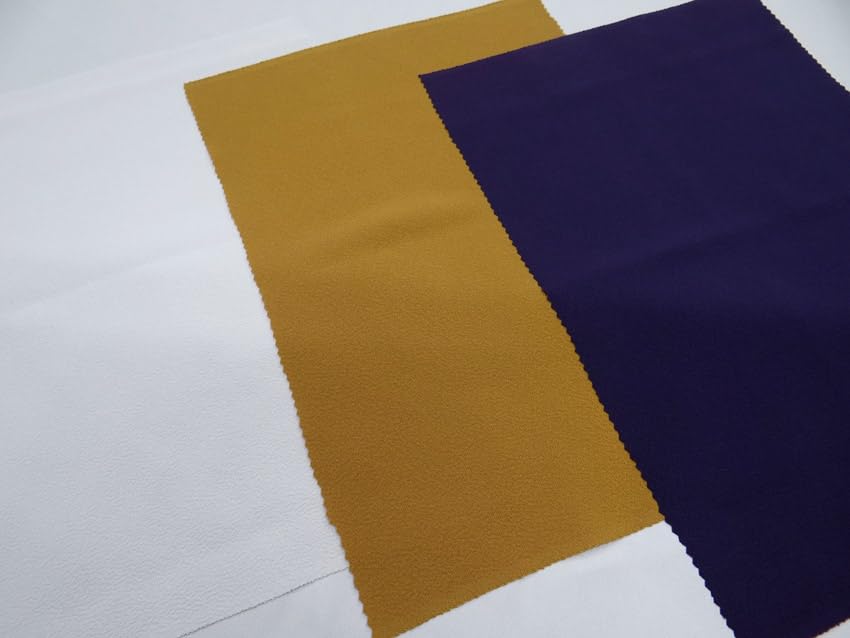 Set of 8 plain Tango Chirimen silk kimono 25cm x perfect for creating hanging scraps, 37cm, dolls.