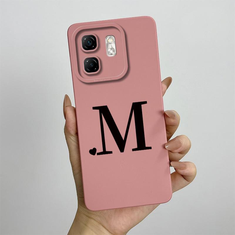 For Infinix Smart 9 Case Infinix Hot 50i Phone Cases X6532 X6531 X6531B Cute Letters Soft Silicone Back Cover Fundas Coque Shell