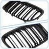 High Quality For BMW X1 E84 X1 18i 20i 25i 28i 2011-2016 Automotive External Accessories Double Line Smooth Black Front Grille