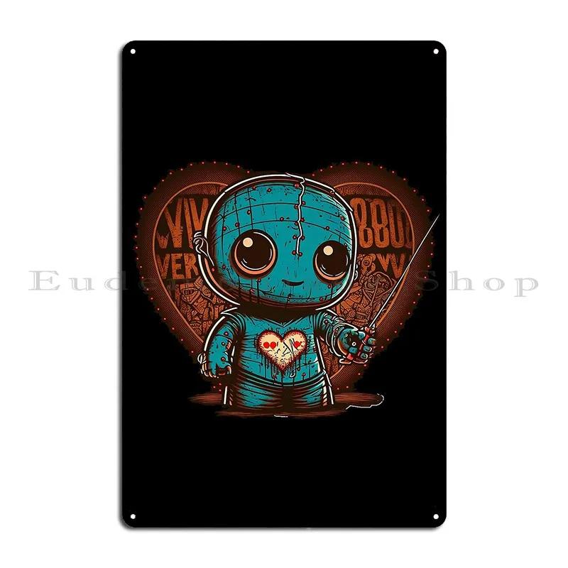 Macabre Gothic Valentines Day Merchandise Voodoo Doll Of You Dreams Other Darkly Metal Sign Print Garage Home Tin Sign Poster