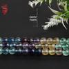 Natural Fluorite Seven-Color Loose Beads Semi-Finished Bracelet