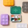 Travel Moisture-proof Small Medicine Box with 6 Compartments, Portable Medicine Box, Compact Accessory Box